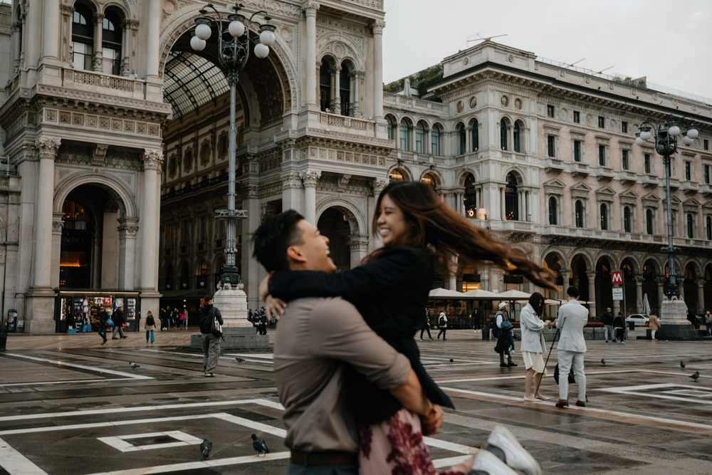 Love story photo shoot in Milan