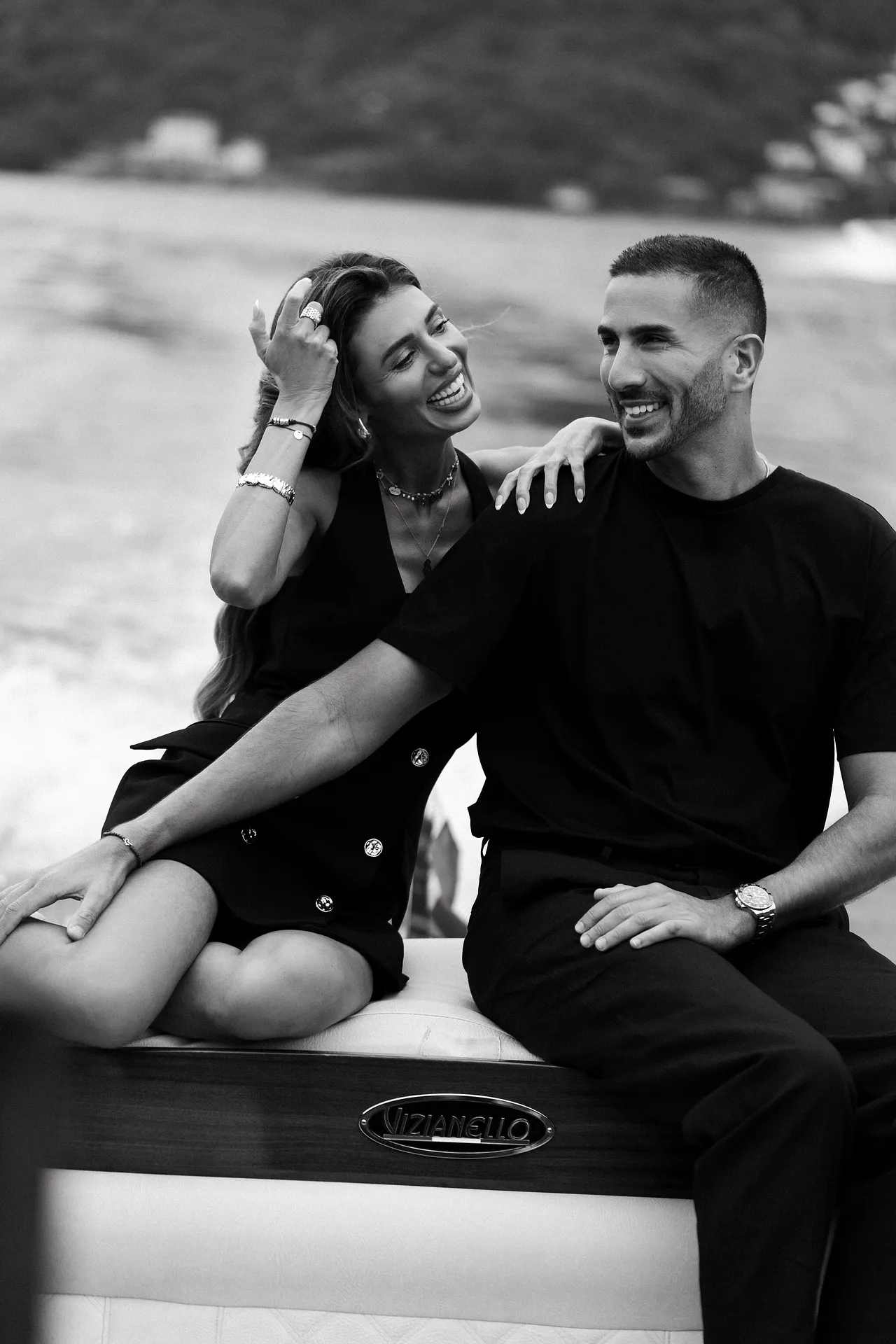 Lake Como boat proposal photoshoot