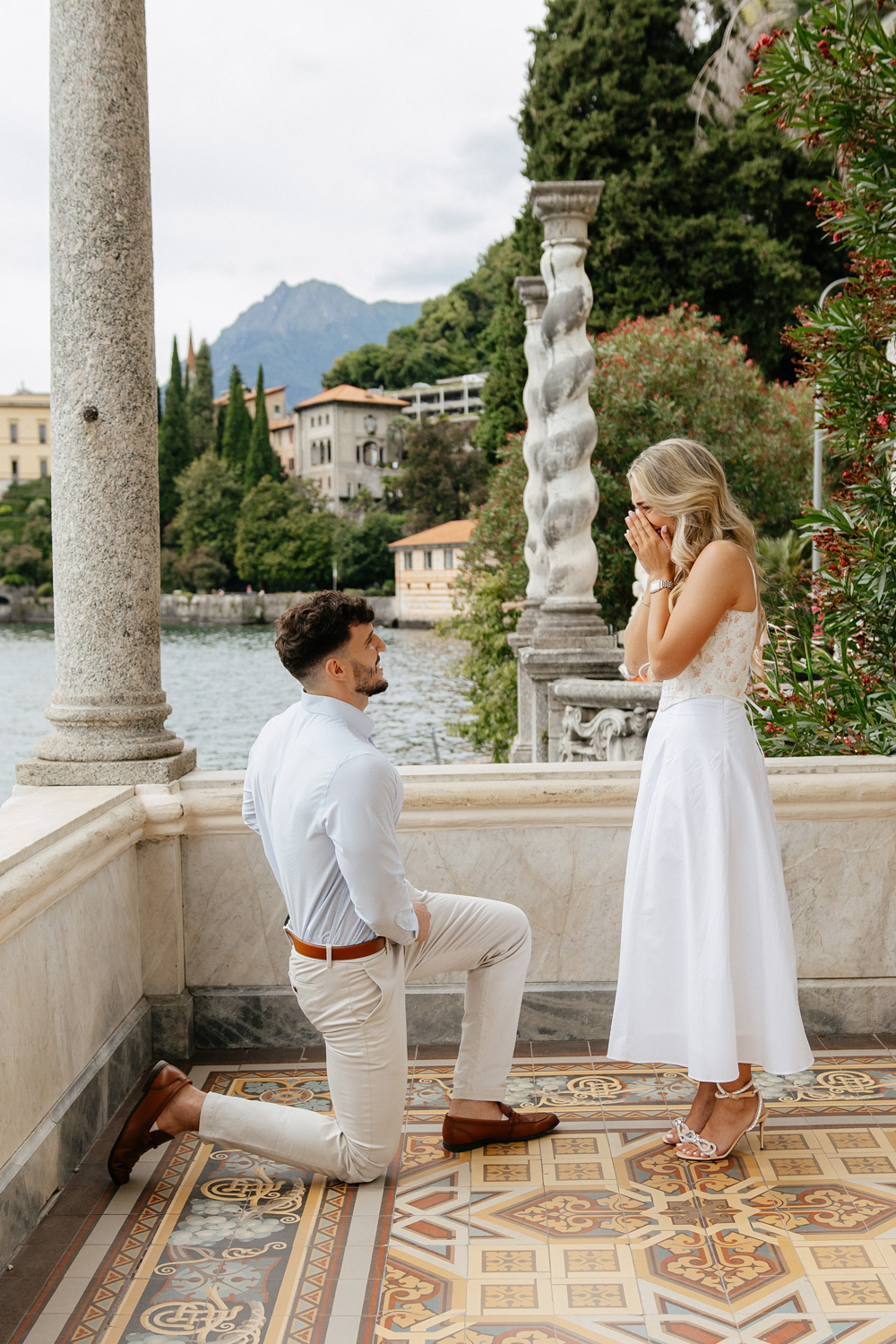 Proposal photoshoot Villa Monastero gardens