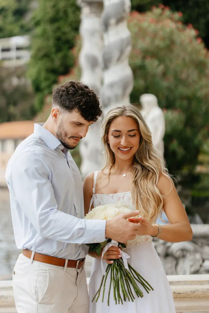 Proposal photoshoot Villa Monastero gardens