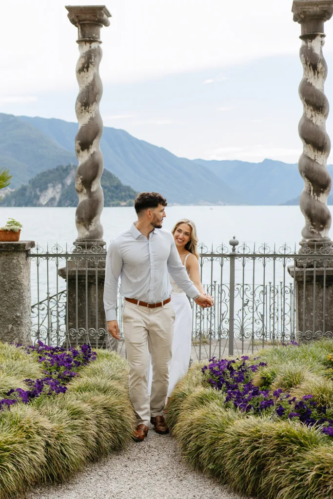 Elegant engagement photos Italy