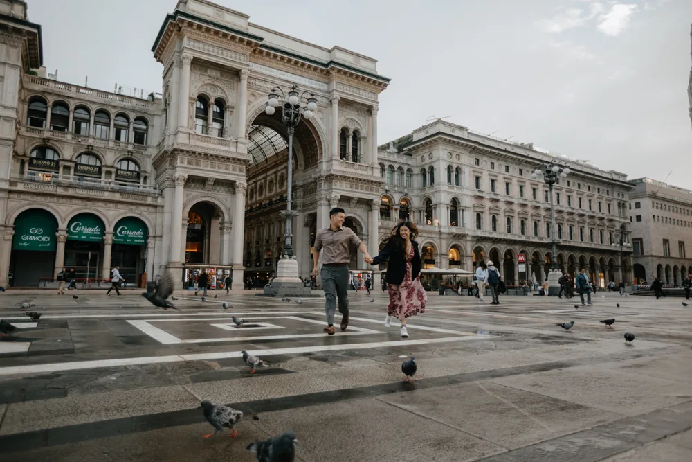 Love story photo and video in Milan