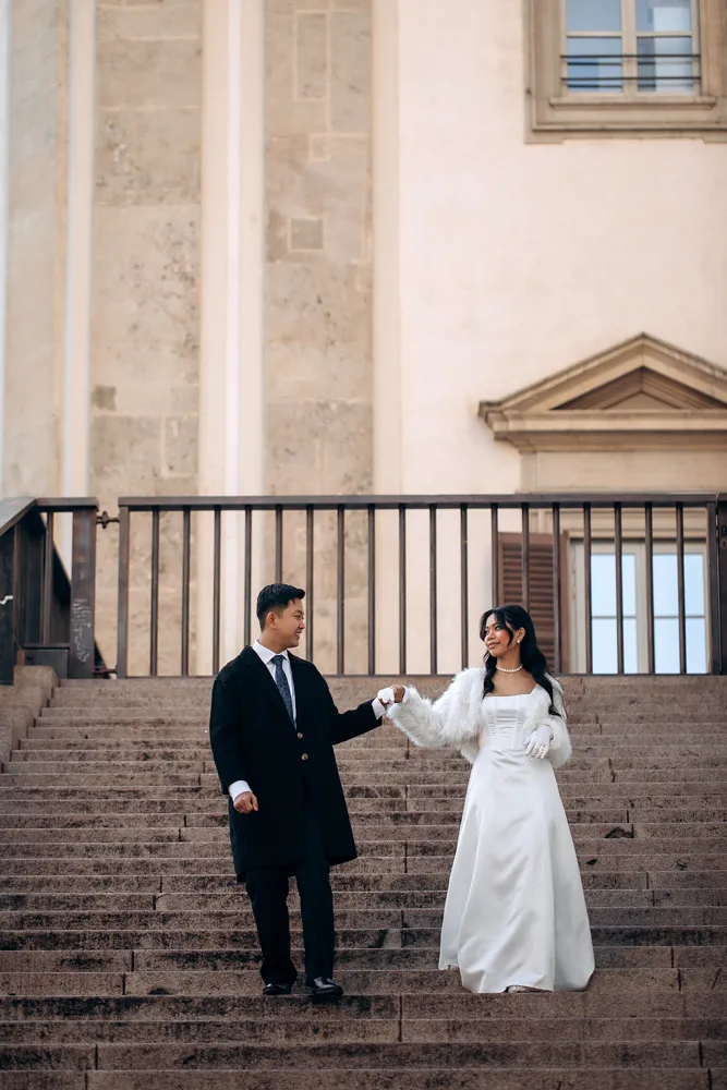 romantic photoshoot in Milan Italy