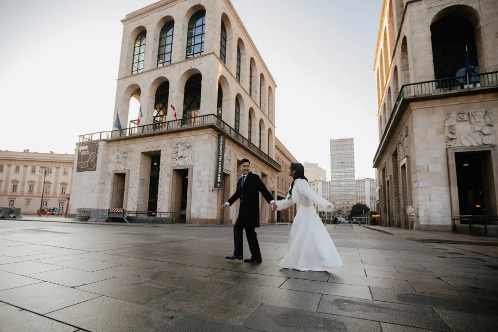 romantic photoshoot in Milan Italy