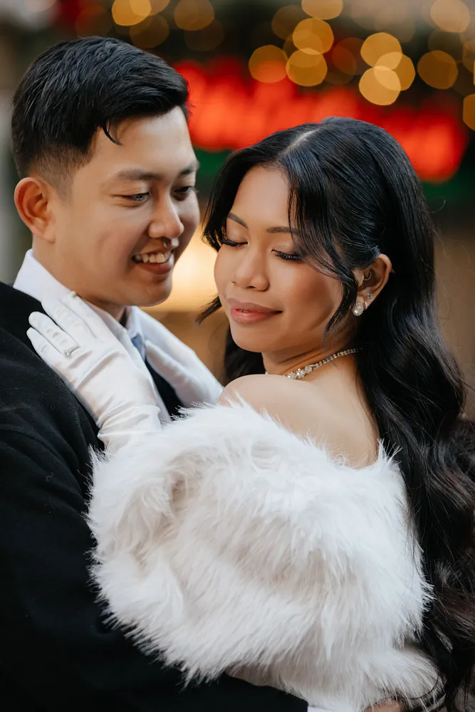 Milan street photoshoot couple