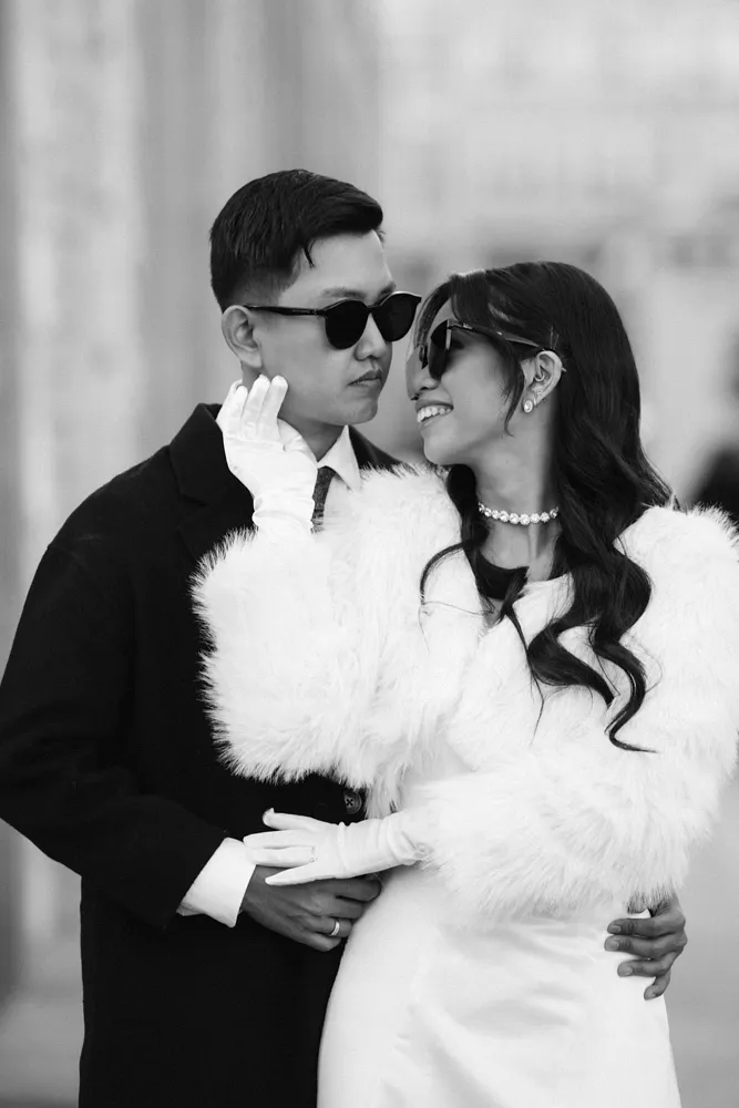 romantic photoshoot in Milan Italy