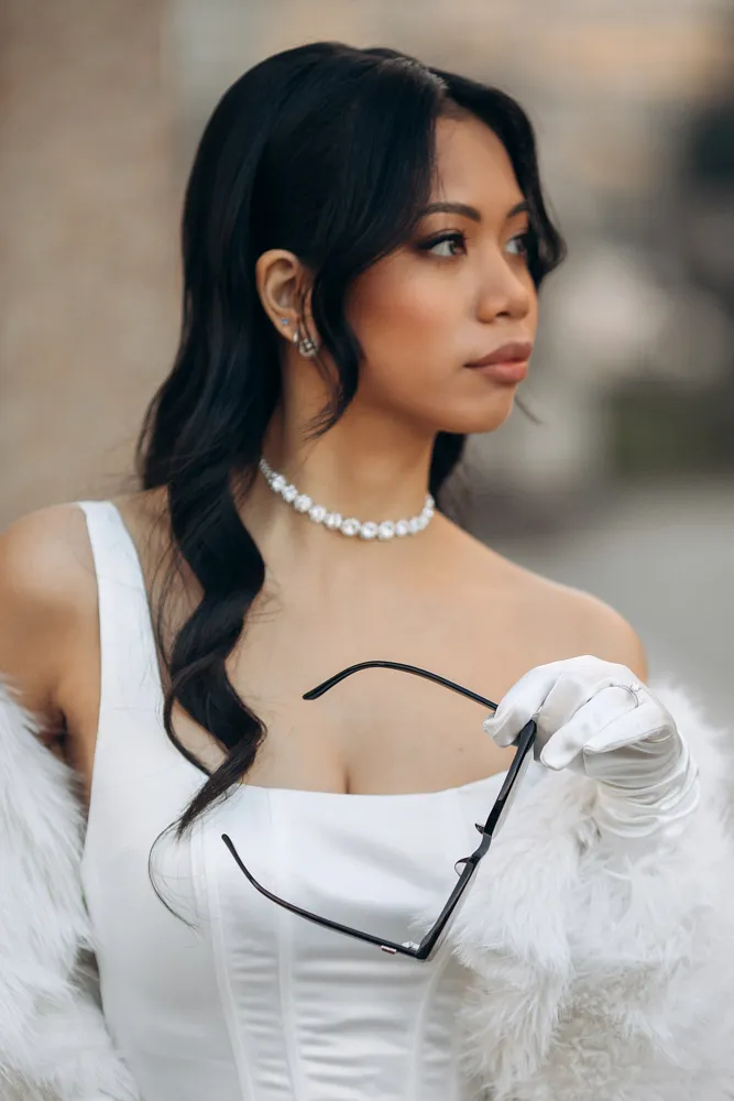 Milan street photoshoot couple