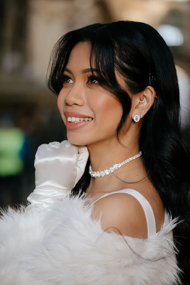 Milan street photoshoot couple