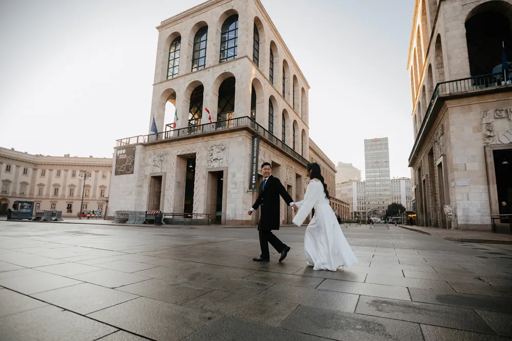 early morning photoshoot Milan