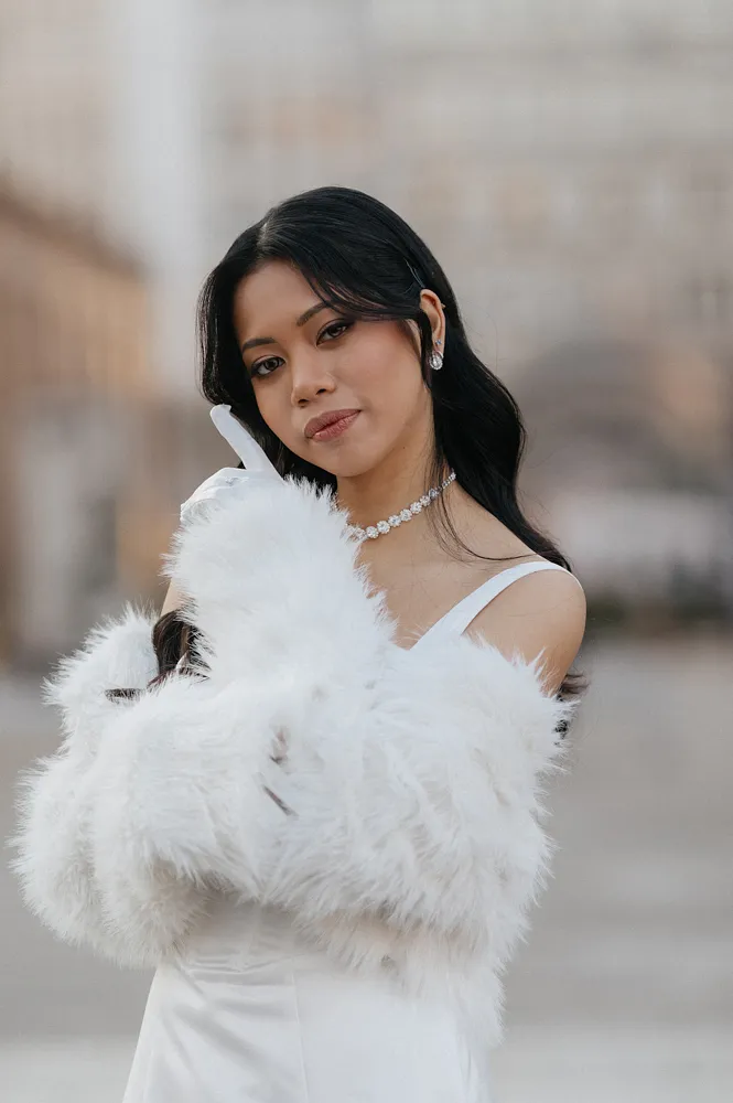 Milan street photoshoot couple