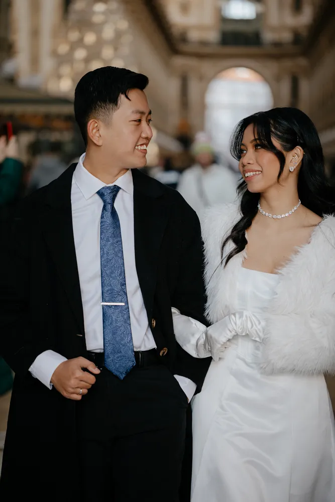 romantic photoshoot in Milan Italy